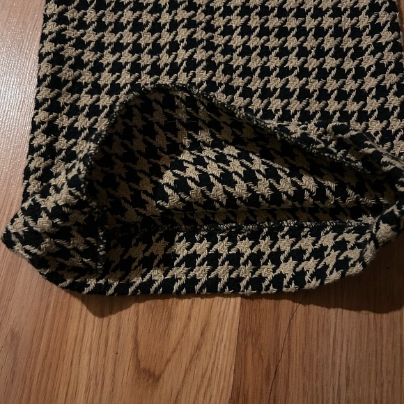 Zara Houndstooth Ankle/ Wide LegSweater Pants Size Small - Picture 15 of 15